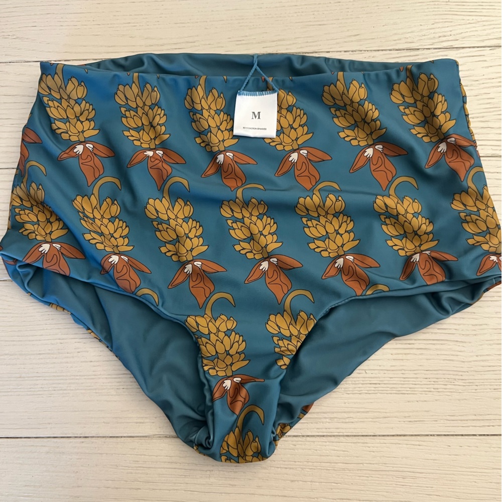 Banana flower Of One Sea high waisted bathing suit bottom